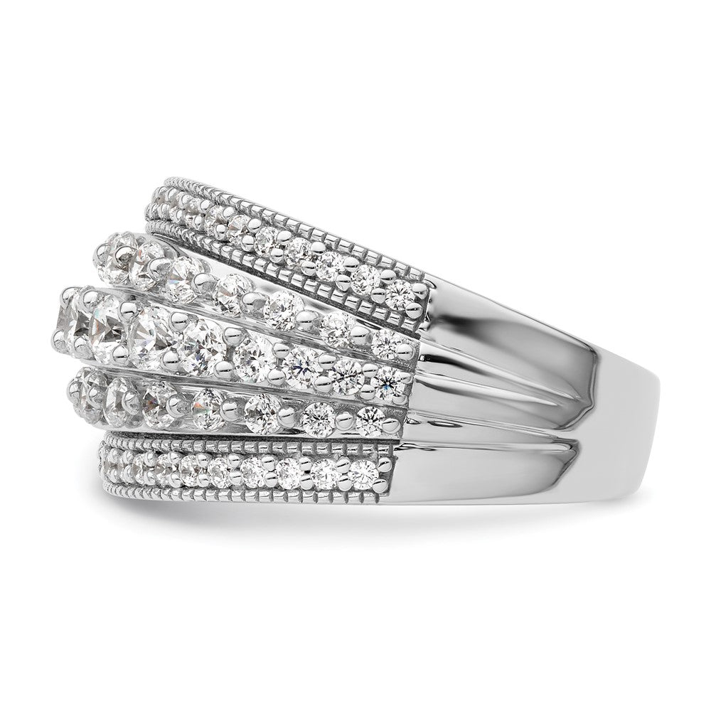 14k White Gold 1 1/2 Ct. Lab Grown Diamond VS/SI+ G+ Fashion Ring