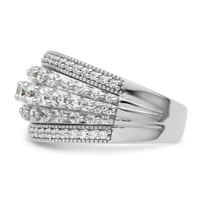 14k White Gold 1 1/2 Ct. Lab Grown Diamond VS/SI+ G+ Fashion Ring