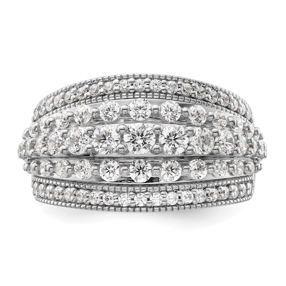 14k White Gold 1 1/2 Ct. Lab Grown Diamond VS/SI+ G+ Fashion Ring