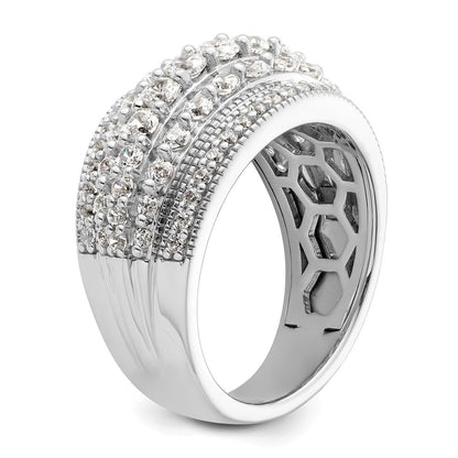 14k White Gold 1 1/2 Ct. Lab Grown Diamond VS/SI+ G+ Fashion Ring