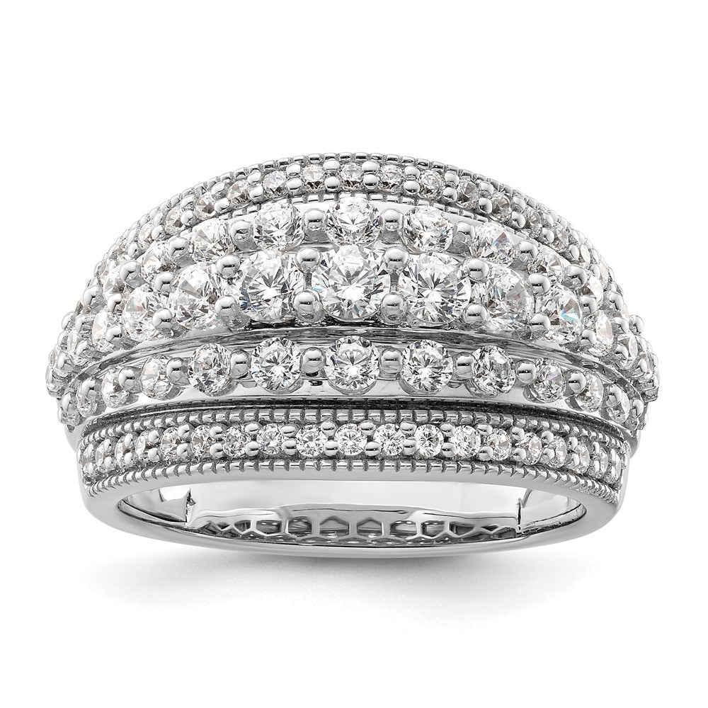 14k White Gold 1 1/2 Ct. Lab Grown Diamond VS/SI+ G+ Fashion Ring
