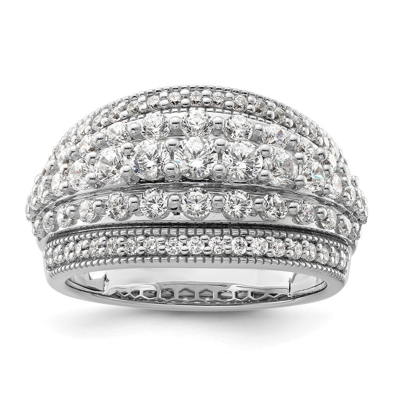 14k White Gold 1 1/2 Ct. Lab Grown Diamond VS/SI+ G+ Fashion Ring