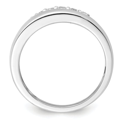 14K White Gold True Origin Men'S 1/4 Carat Lab Grown Diamond Vs D E F Band