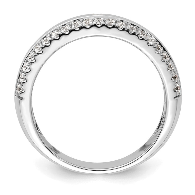 14K White Gold True Origin Men'S 1/2 Carat Lab Grown Diamond Vs D E F Band