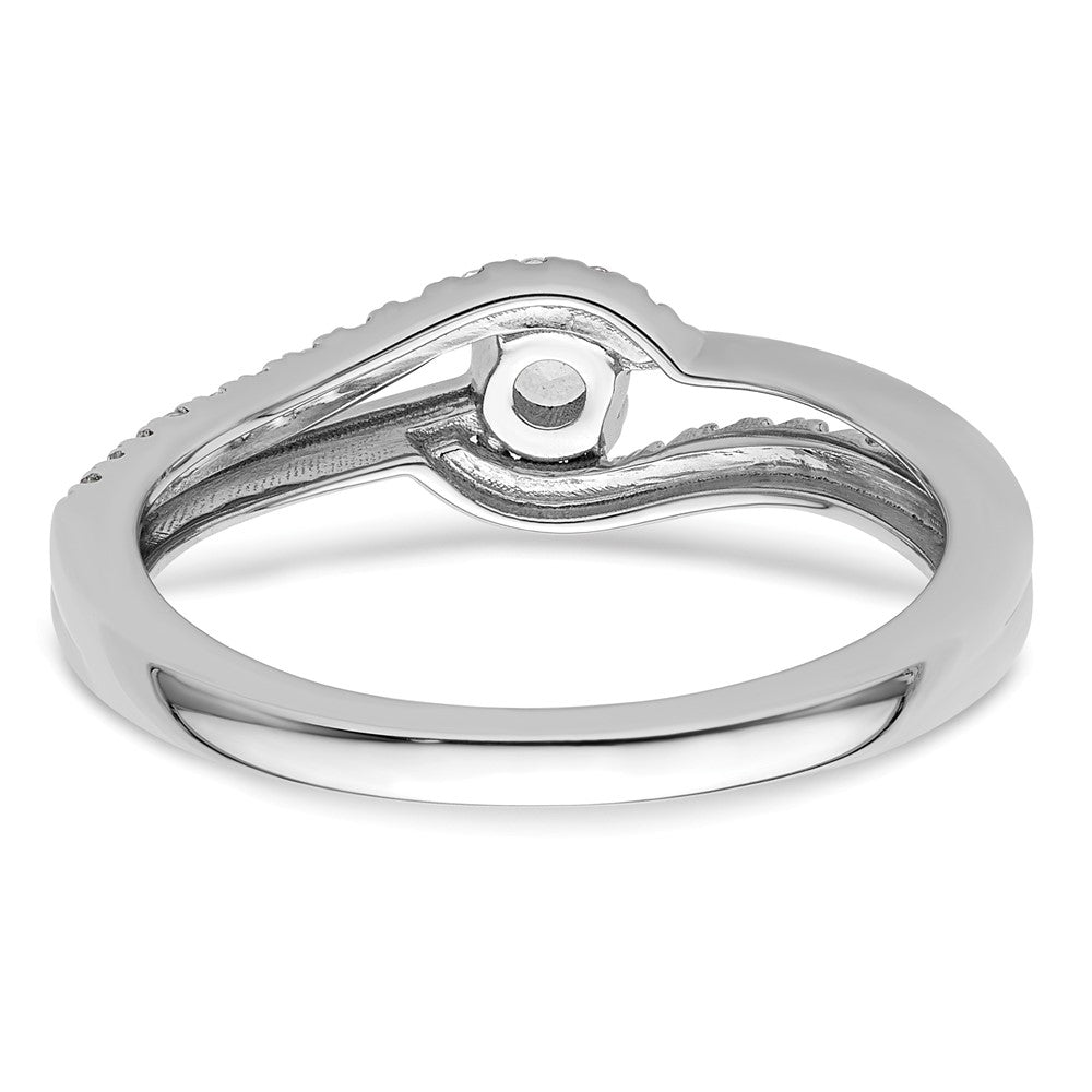 14k White Gold 1/3 Ct. Lab Grown Diamond VS/SI+ G+ Solitaire Promise Ring