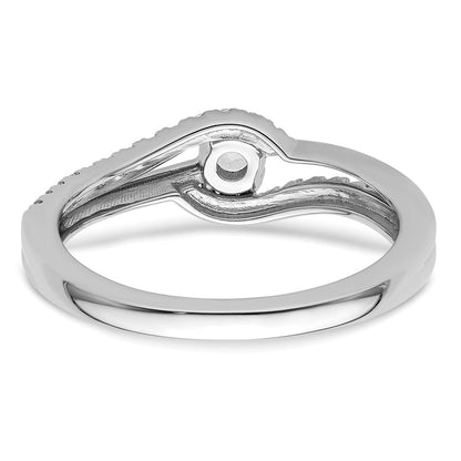 14k White Gold 1/3 Ct. Lab Grown Diamond VS/SI+ G+ Solitaire Promise Ring