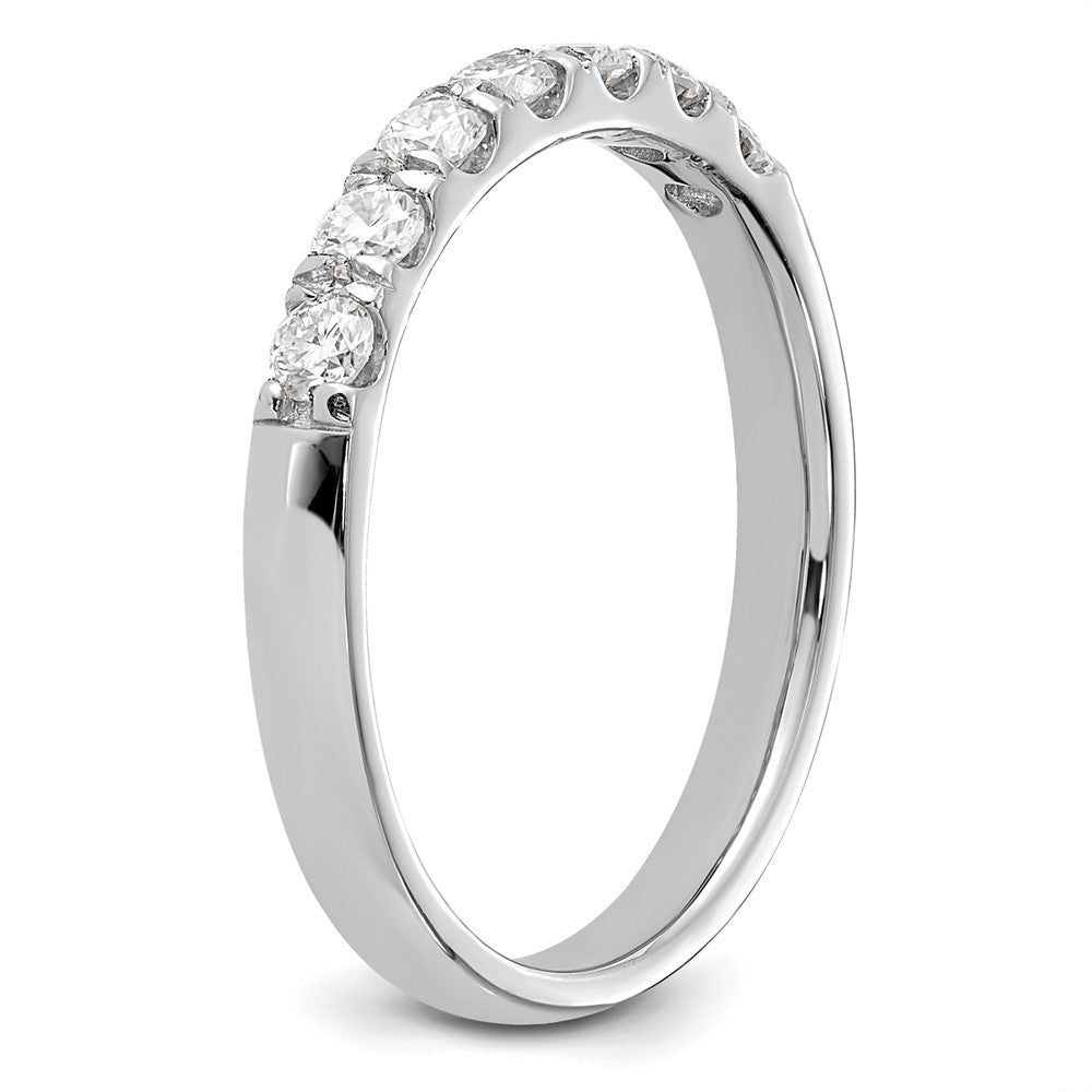 14k White Gold 1/2 Ct. Lab Grown Diamond VS/SI+ G+ Seven Stone Band Ring