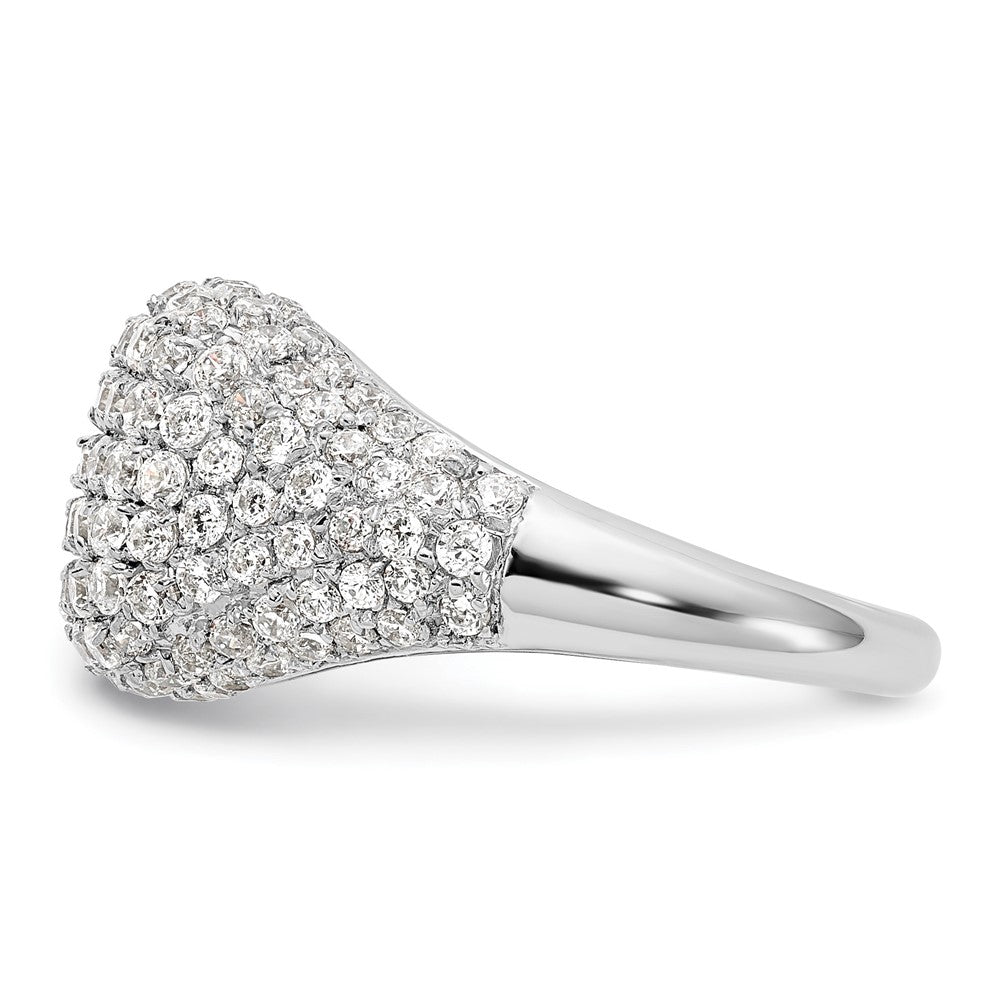 14k White Gold 2 1/4 Ct. Lab Grown Diamond VS/SI+ G+ Cluster Fashion Ring