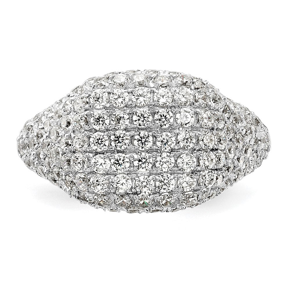 14k White Gold 2 1/4 Ct. Lab Grown Diamond VS/SI+ G+ Cluster Fashion Ring
