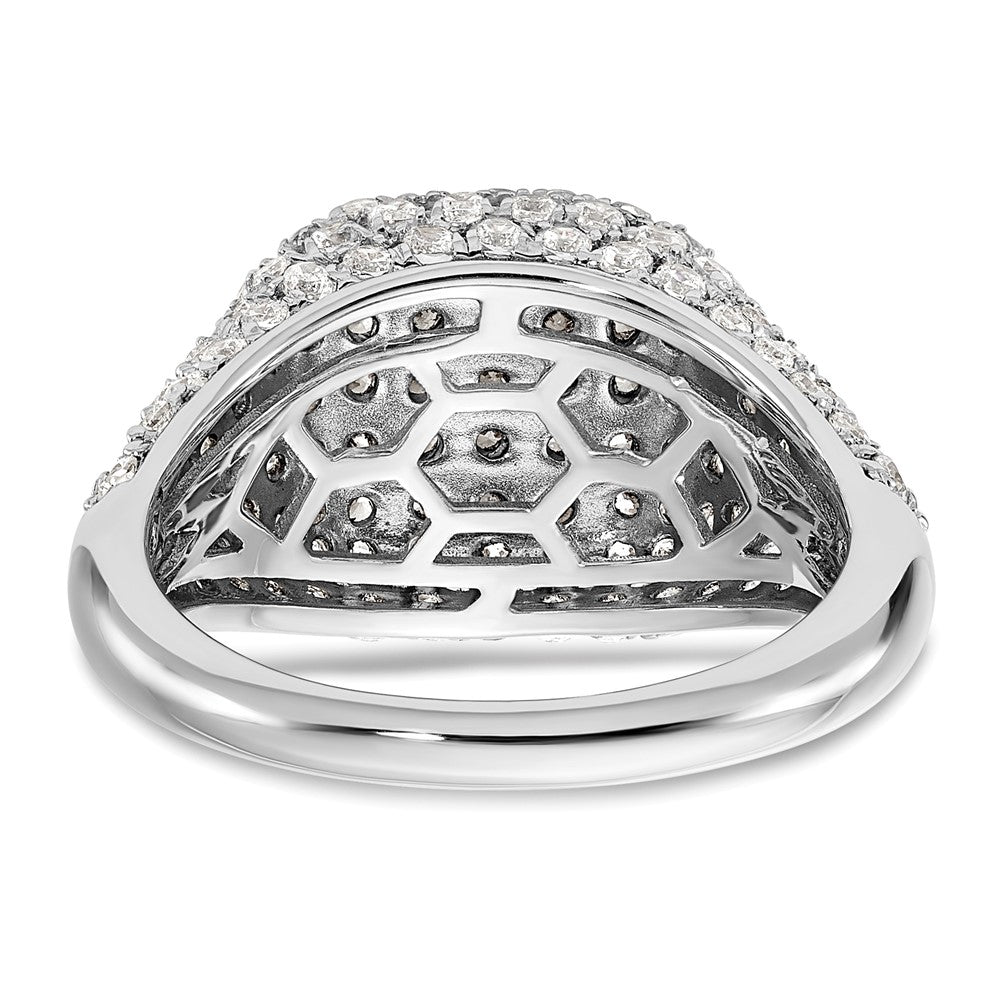 14k White Gold 2 1/4 Ct. Lab Grown Diamond VS/SI+ G+ Cluster Fashion Ring