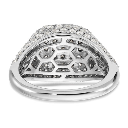 14k White Gold 2 1/4 Ct. Lab Grown Diamond VS/SI+ G+ Cluster Fashion Ring