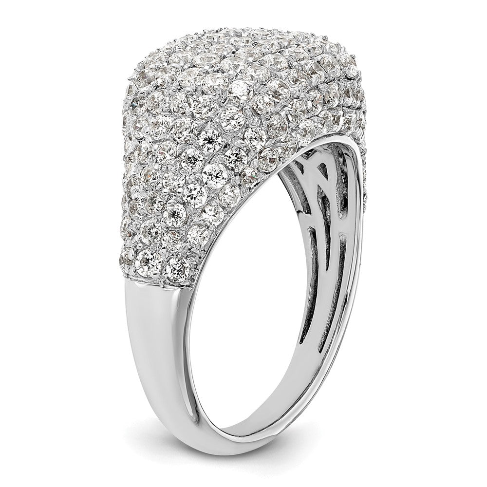 14k White Gold 2 1/4 Ct. Lab Grown Diamond VS/SI+ G+ Cluster Fashion Ring