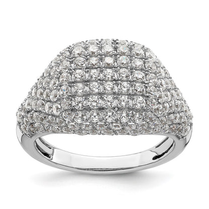 14k White Gold 2 1/4 Ct. Lab Grown Diamond VS/SI+ G+ Cluster Fashion Ring