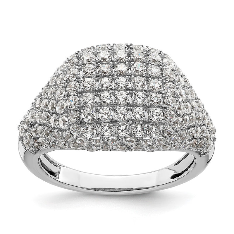 14k White Gold 2 1/4 Ct. Lab Grown Diamond VS/SI+ G+ Cluster Fashion Ring