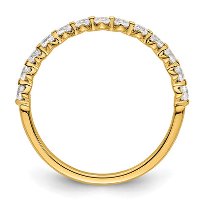 True Origin 14K Yellow Gold 1/2 carat Lab Grown Diamond VS+ F+ Complete Wedding Band Ring