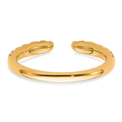 True Origin 14K Yellow Gold 3/8 carat Lab Grown Diamond VS+ F+ Complete Wedding Band Ring