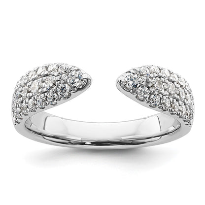 True Origin 14K White Gold 3/4 carat Lab Grown Diamond VS+ F+ Complete Wedding Band Ring