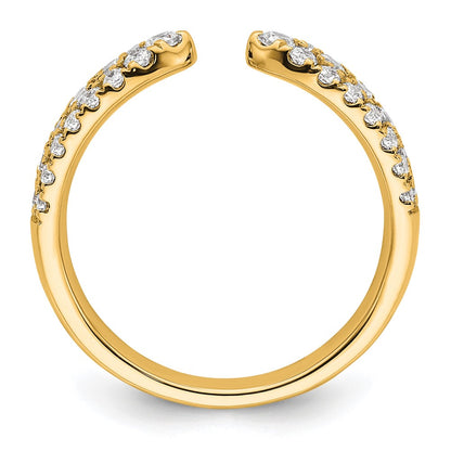 True Origin 14K Yellow Gold 3/4 carat Lab Grown Diamond VS+ F+ Complete Wedding Band Ring