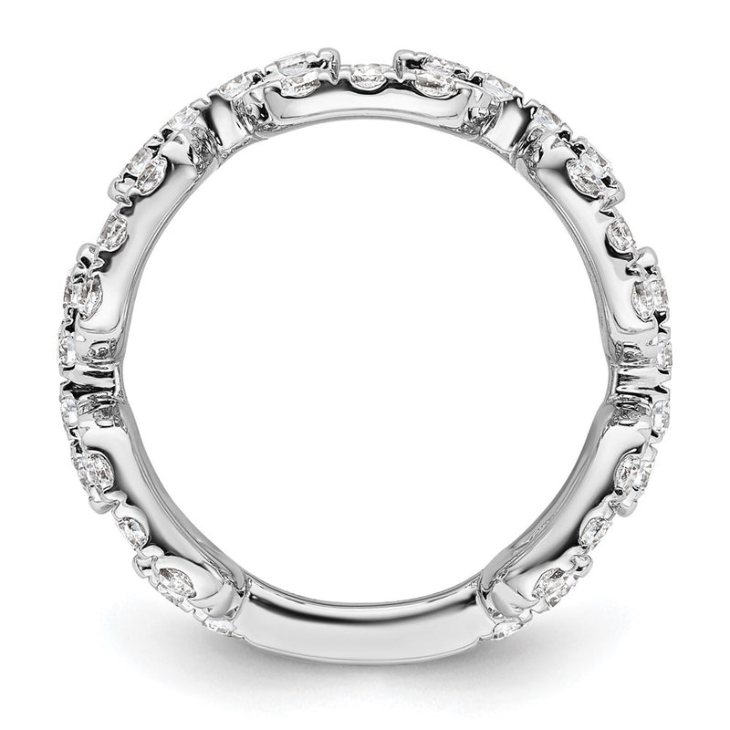 14K White Gold True Origin 2 3/8 Carat Lab Grown Diamond Vs Def Band
