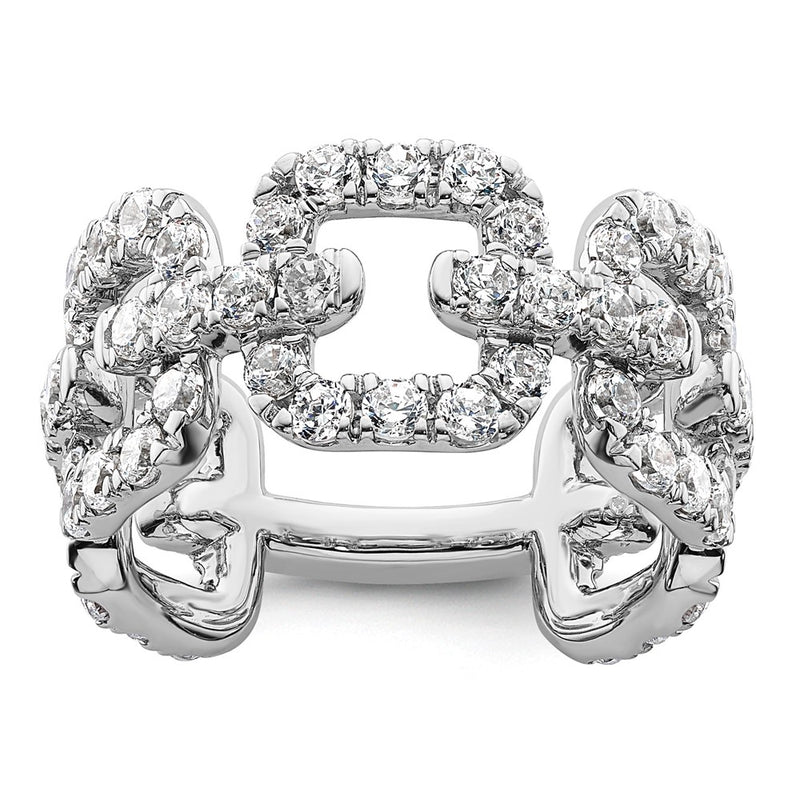 14K White Gold True Origin 2 3/8 Carat Lab Grown Diamond Vs Def Band
