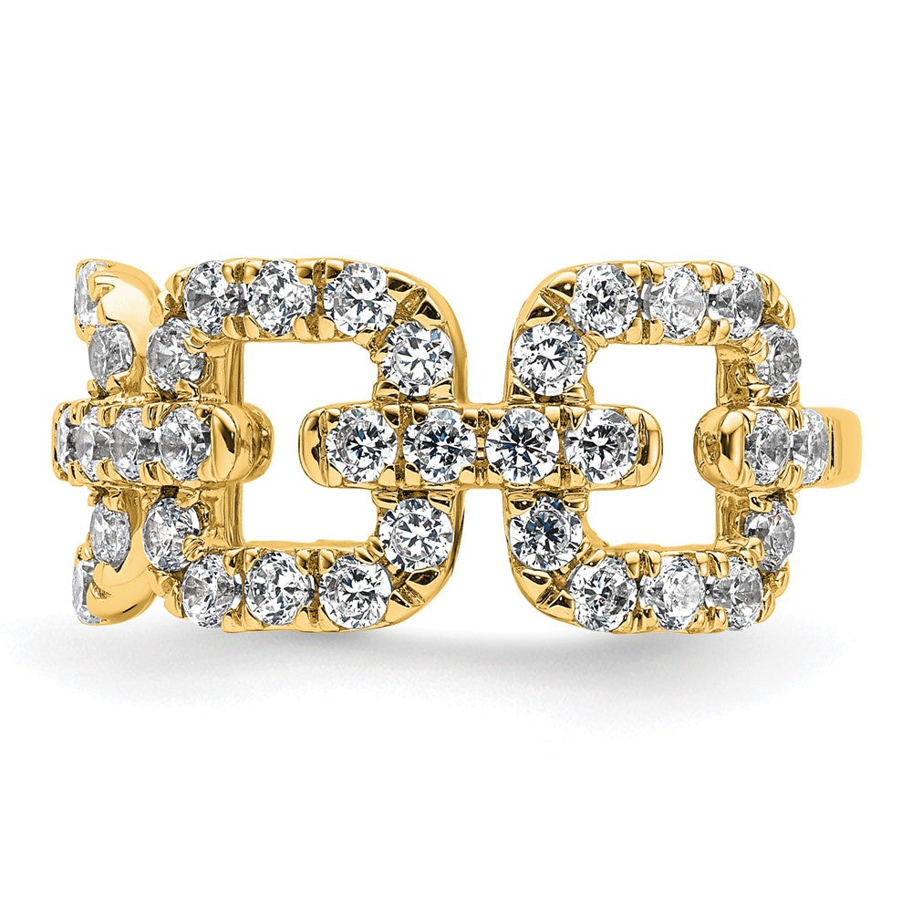 True Origin 14K Yellow Gold 2 3/8 carat Lab Grown Diamond VS+ F+ Complete Wedding Band Ring