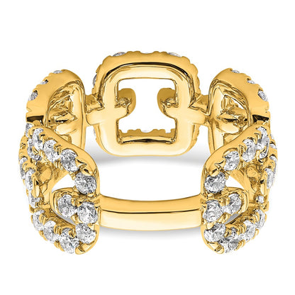 True Origin 14K Yellow Gold 2 3/8 carat Lab Grown Diamond VS+ F+ Complete Wedding Band Ring