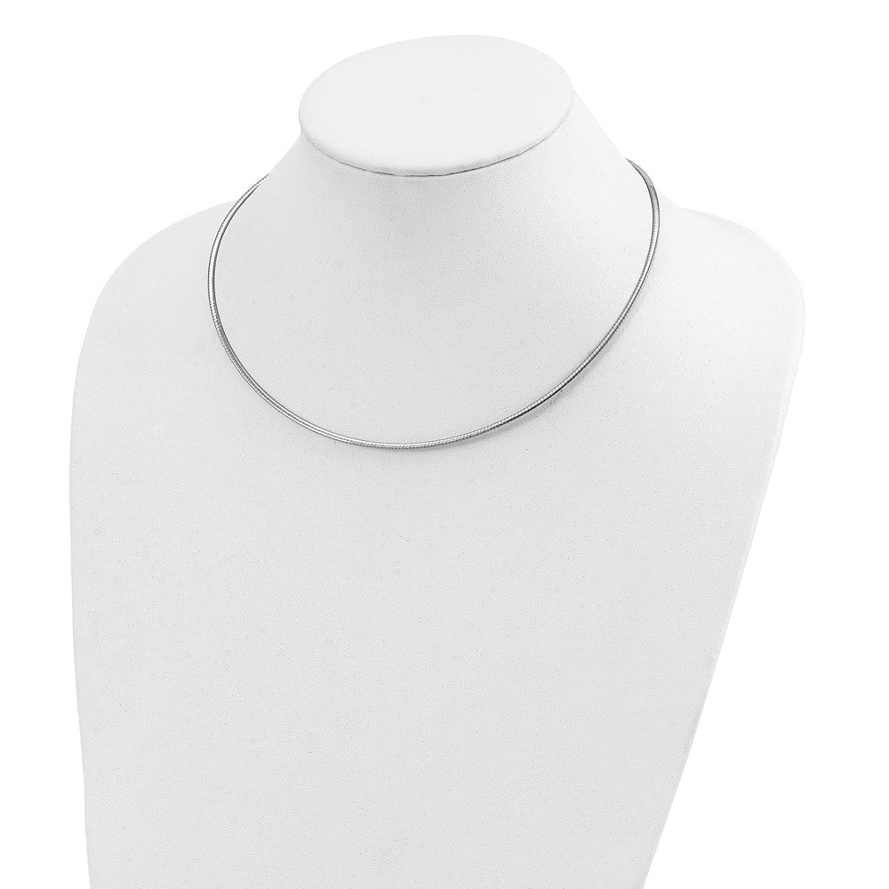14K Two-Tone Reversible 2mm Omega Necklace