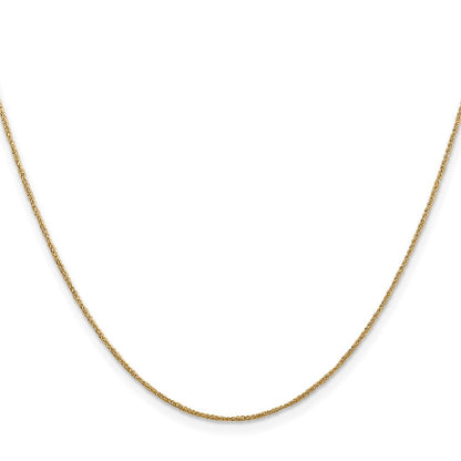 22 Inch 14K .70mm Ropa Chain Necklace