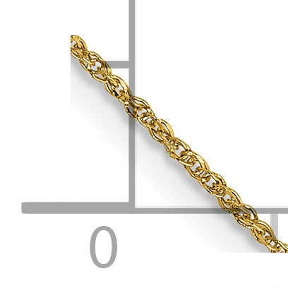 14K Yellow Gold 14 Inch .70mm Ropa With Spring Ring Clasp Chain