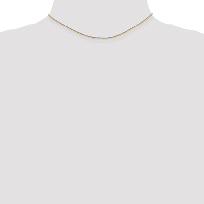 14K Yellow Gold 14 Inch .70mm Ropa With Spring Ring Clasp Chain