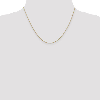 14K Yellow Gold .70mm Ropa With Spring Ring Clasp Chain Necklace