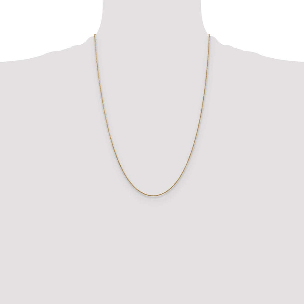 24 Inch 14K .70mm Ropa Chain Necklace