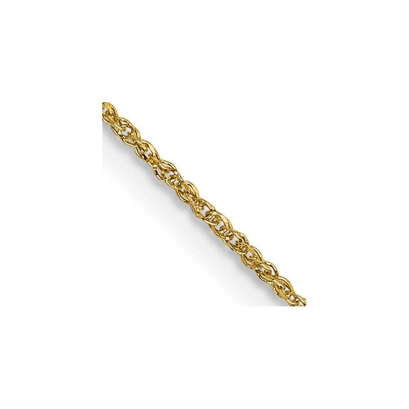 14K Yellow Gold 14 Inch .70mm Ropa With Spring Ring Clasp Chain Necklace