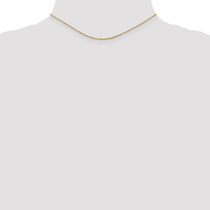 14K Yellow Gold 14 Inch 1.1mm Ropa With Spring Ring Clasp Chain
