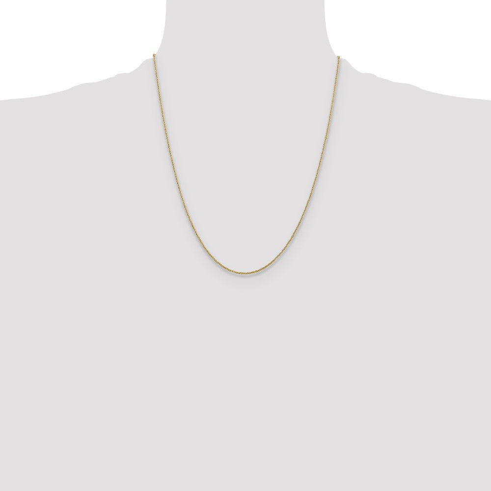22 Inch 14K 1.1mm Ropa Chain Necklace