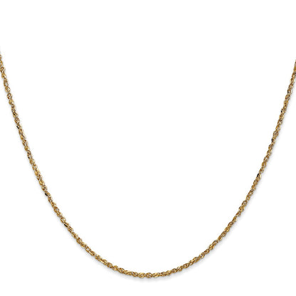 22 Inch 14K 1.7mm Ropa Chain Necklace