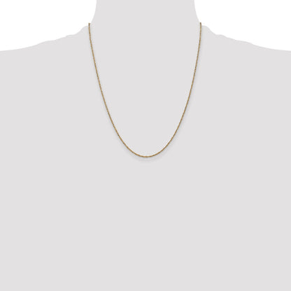22 Inch 14K 1.7mm Ropa Chain Necklace