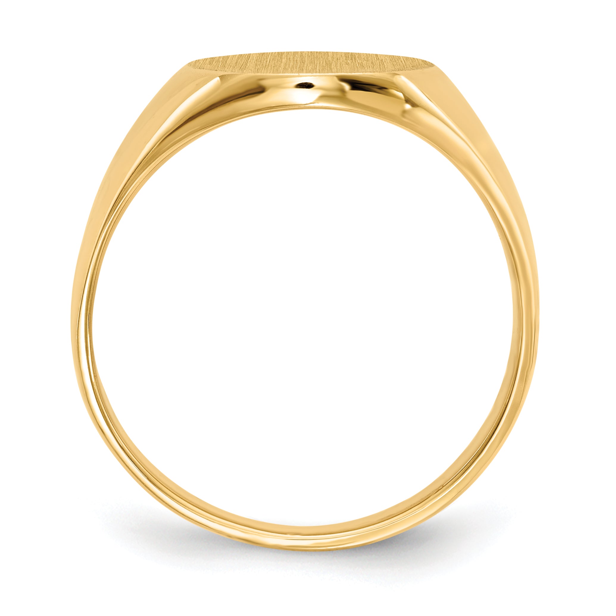 10K Yellow Gold 10Ky 14.5X12.0mm Closed Back Men'S Signet Ring