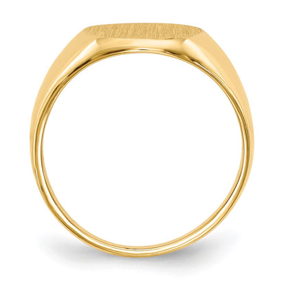 10K Yellow Gold 10Ky 12.5X11.0mm Open Back Signet Ring