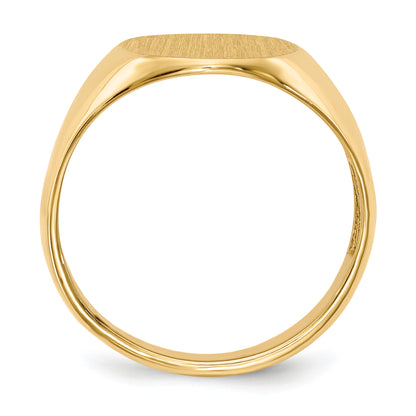 10K Yellow Gold 16.0x12.5mm Open Back Men's Signet Ring