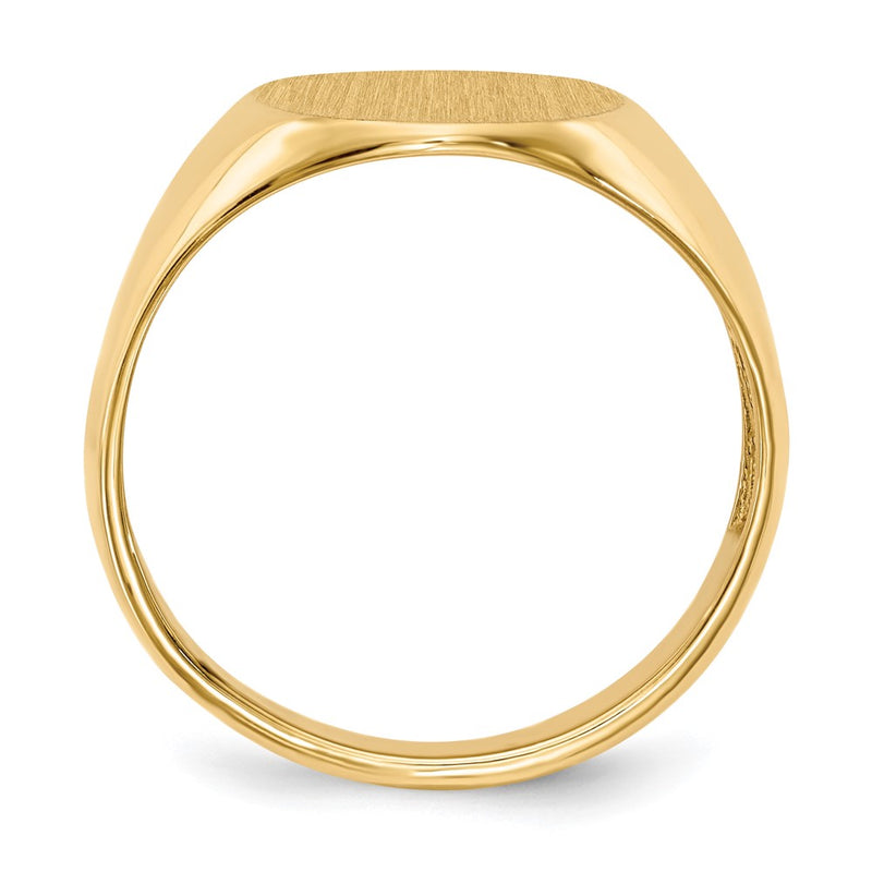 10K Yellow Gold 16.0x12.5mm Open Back Men's Signet Ring