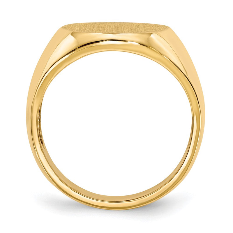 10K Yellow Gold 18.5X14.0mm Open Back Men'S Signet Ring