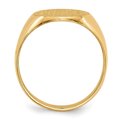 10K Yellow Gold 10Ky 13.5X12.0mm Closed Back Signet Ring
