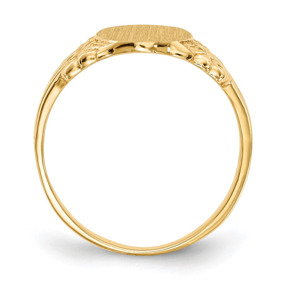 10K Yellow Gold Signet Ring