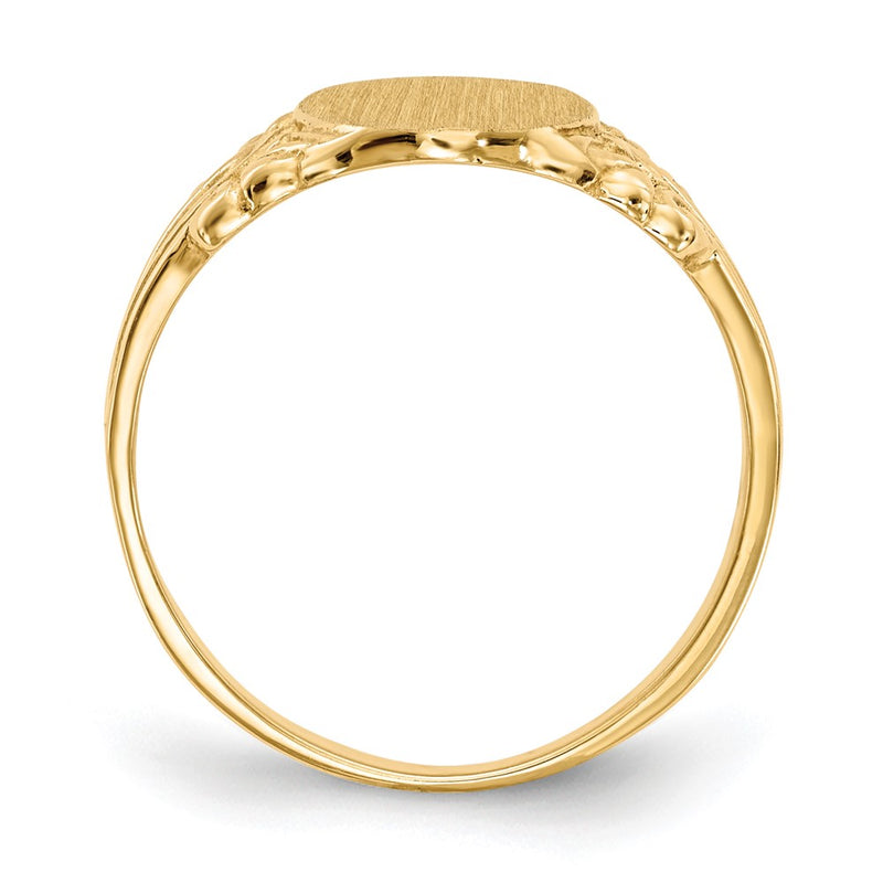 10K Yellow Gold Signet Ring