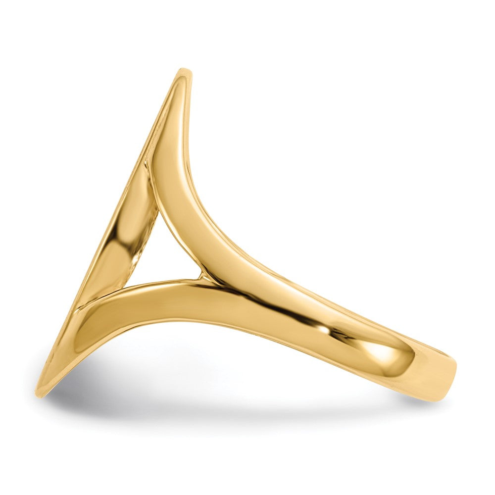 14K Yellow Gold 16.5x9.0mm Closed Back Signet Ring