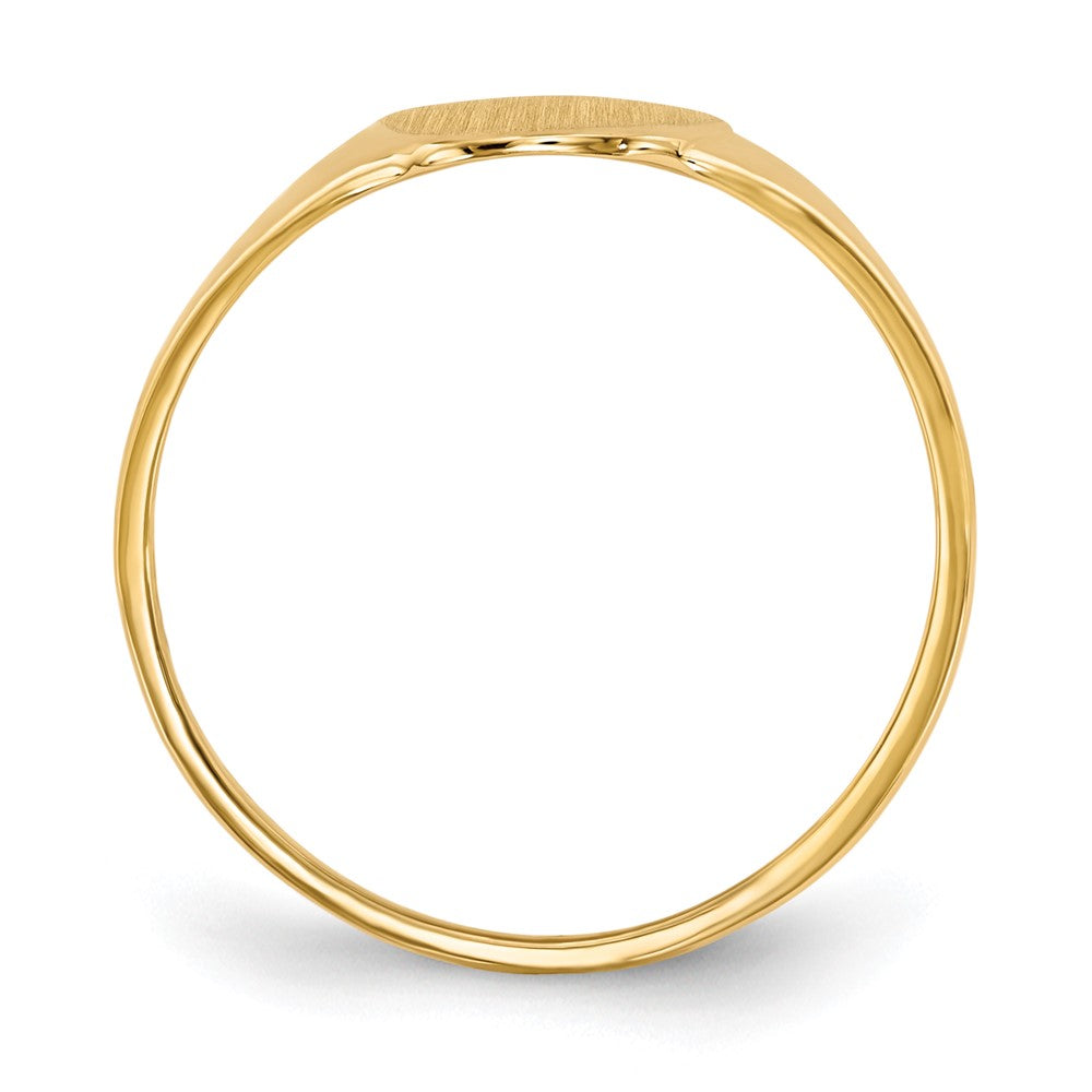 10K Yellow Gold 10Ky 12.0X8.5mm Open Back Signet Ring