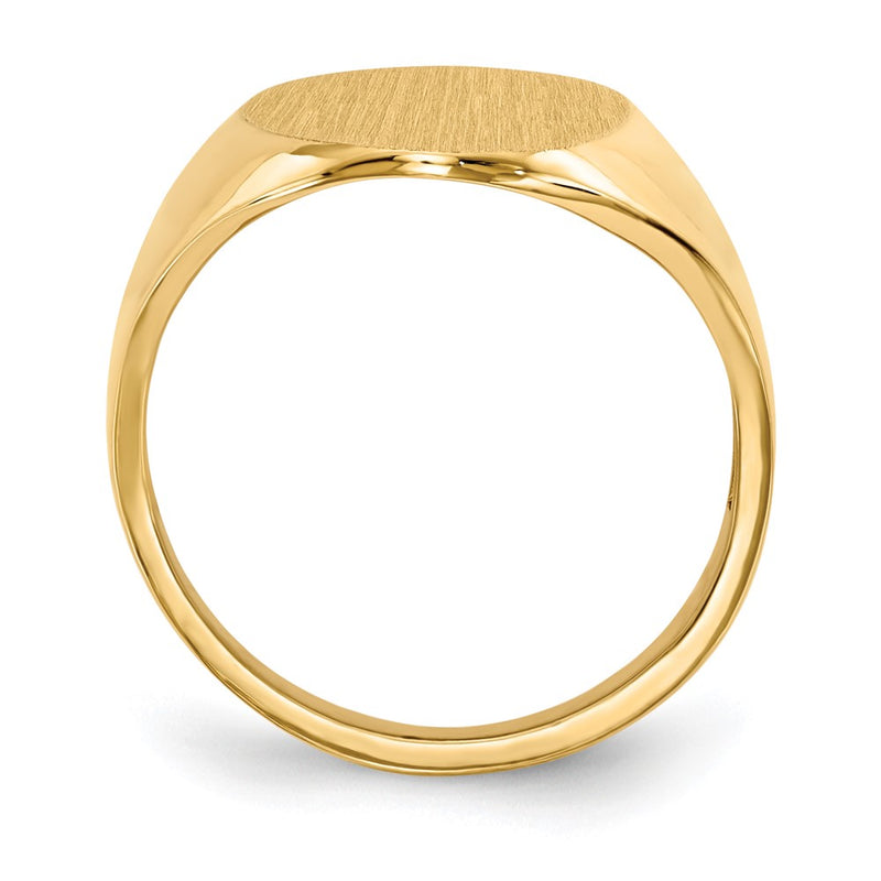 14K Yellow Gold 12.0x17.0mm Open Back Signet Ring