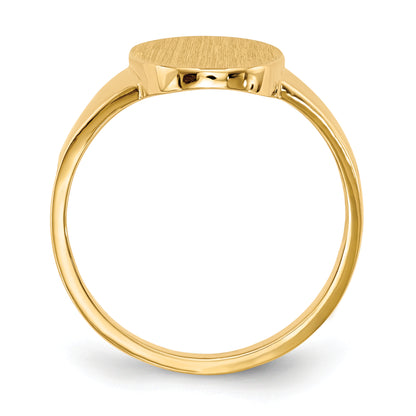 10K Yellow Gold 15.0x9.0mm Open Back Signet Ring