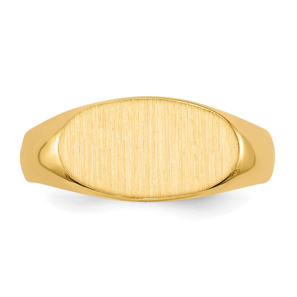 10K Yellow Gold 10Ky 7.0X13.5mm Open Back Signet Ring